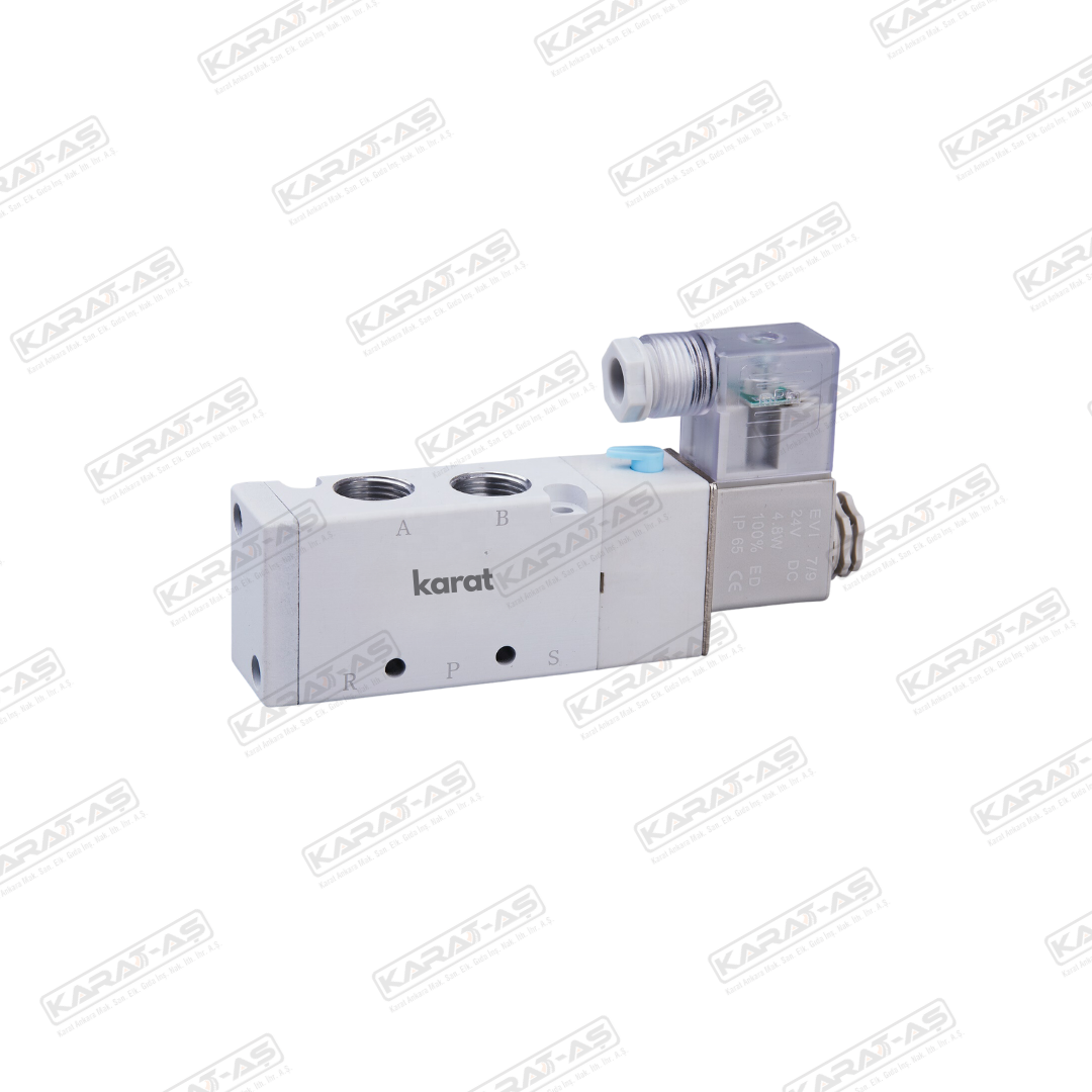 Pnömatik Valf 24v Tek Bobin 5/2 1/4 DC