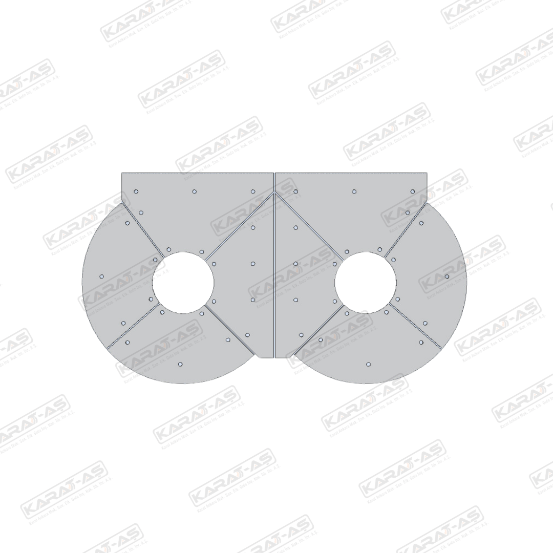 Mso 3000 Yan Duvar Aşınma Plakası Takım